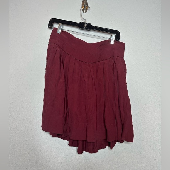 Comptoir Des Cotonniers Elegant Burgundy Women's Skirt size 44 - Picture 1 of 7